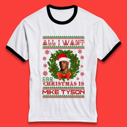 Mike Tyson Christmas Ringer T-Shirt