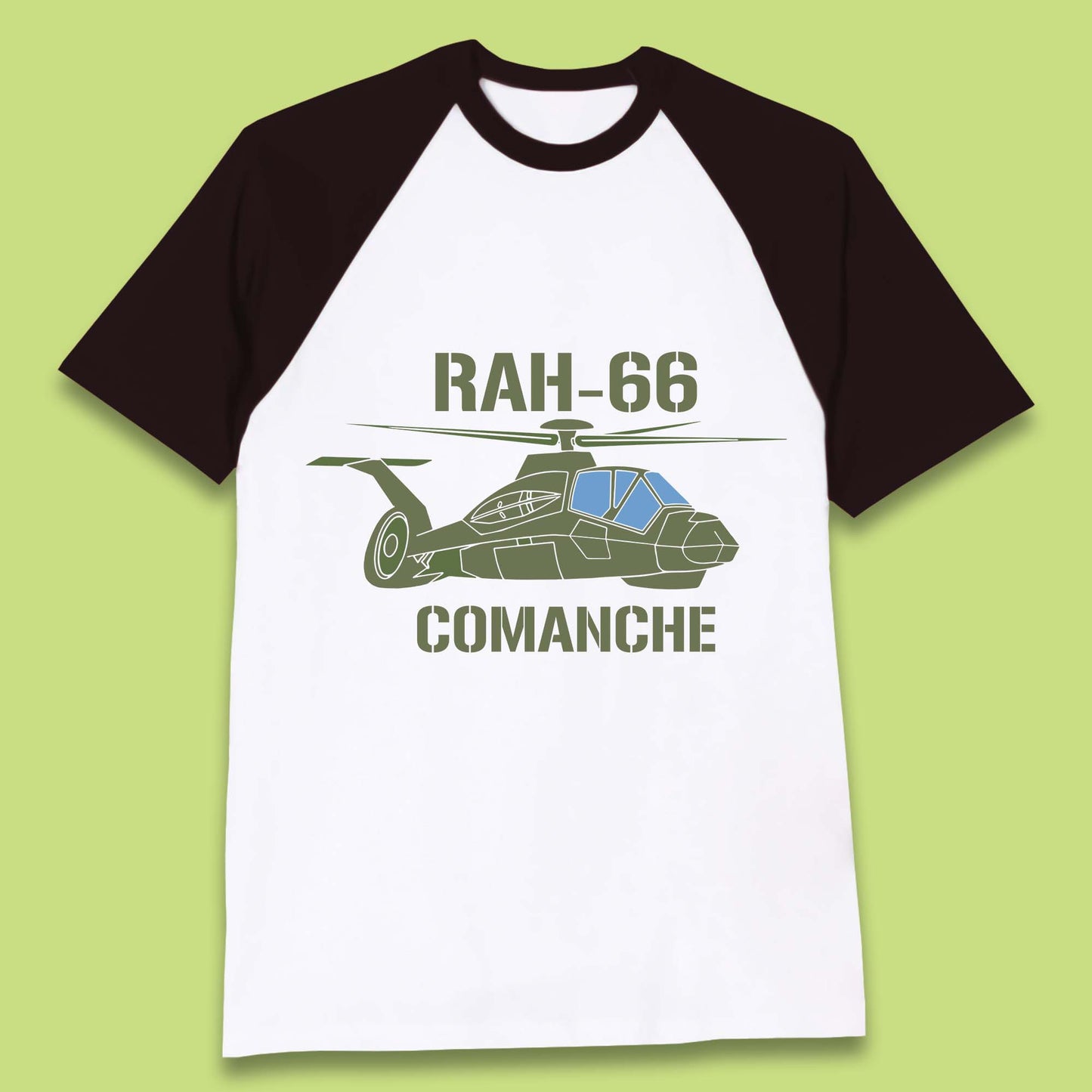 Boeing–Sikorsky RAH-66 Comanche US Army Gunship Attack Helicopter Baseball T Shirt