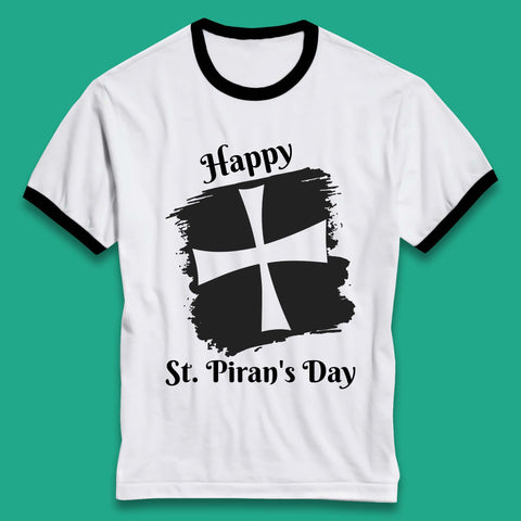 Saint Piran's Day Ringer T-Shirt