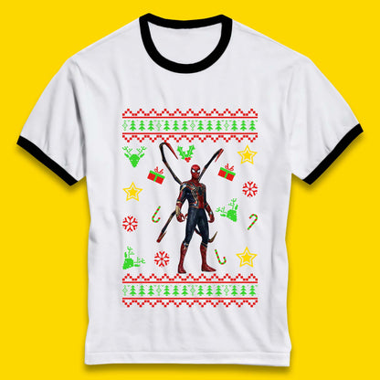 Spiderman Christmas Ringer T-Shirt