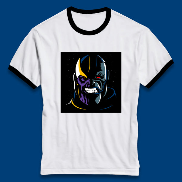 Thanos Comic Book Supervillain Fictional Characters Avengers Endgame Marvel Villian Ringer T Shirt