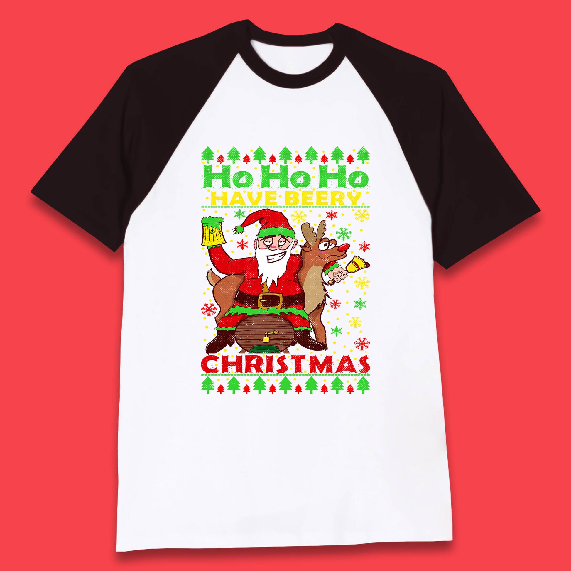 beery christmas baseball t shirt