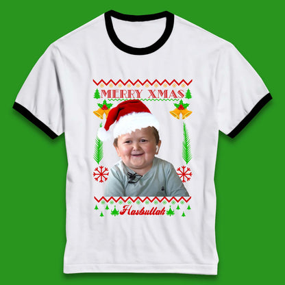 Merry Xmas Hasbullah Christmas Ringer T-Shirt