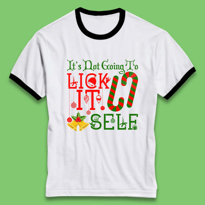 funny christmas candy cane ringer t shirt