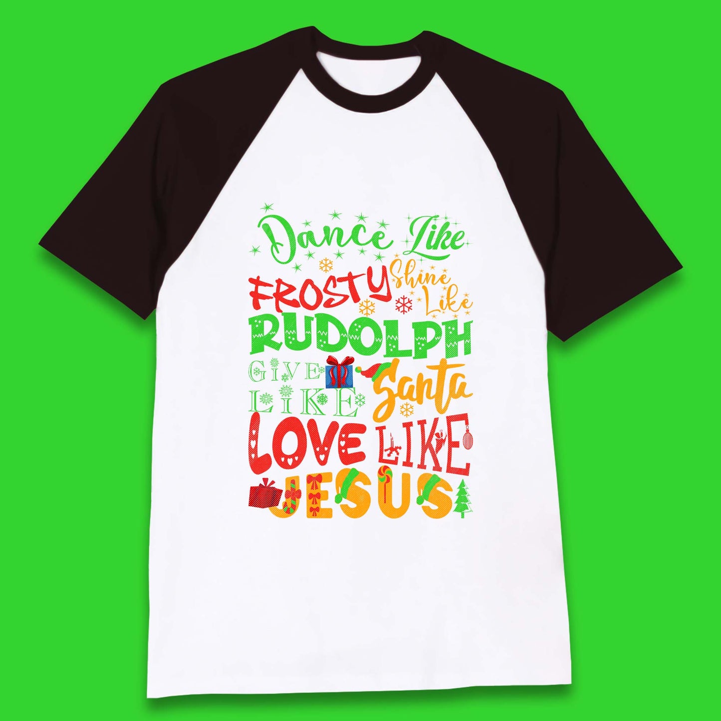 Dance Like Frosty Christmas Baseball T-Shirt