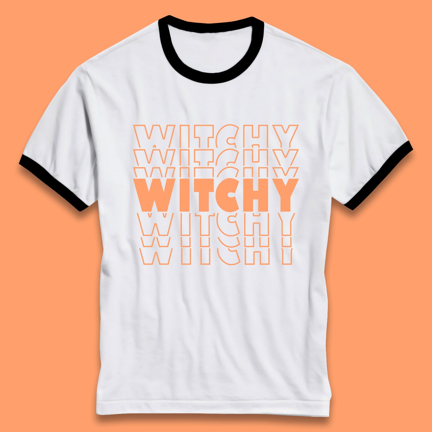 Witchy Halloween Witches Spooky Witch Vibes Witchy Aesthetic Halloween Party Ringer T Shirt