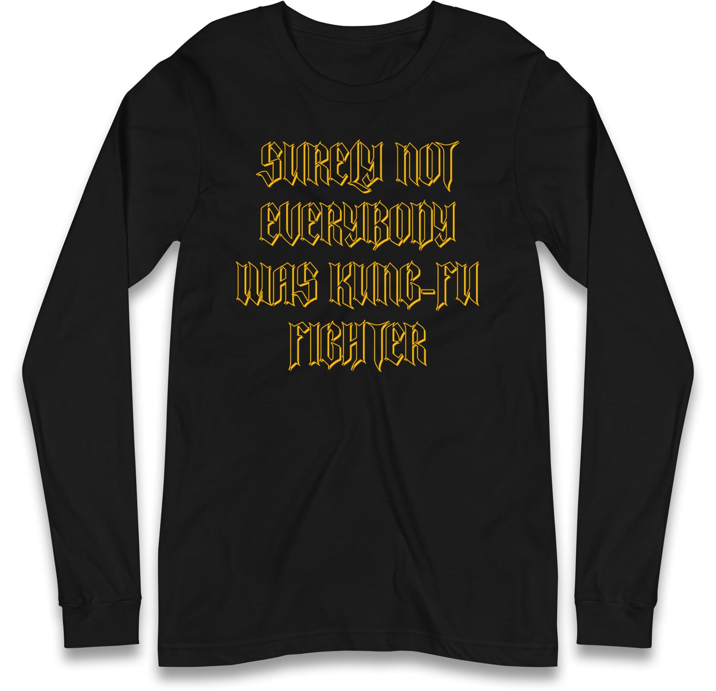 Kung Fu Fighter Long Sleeve T Shirt