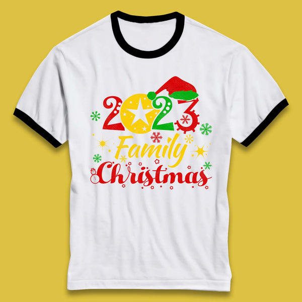 Family Christmas 2023 Christmas Matching Family Costume Xmas Ringer T Shirt