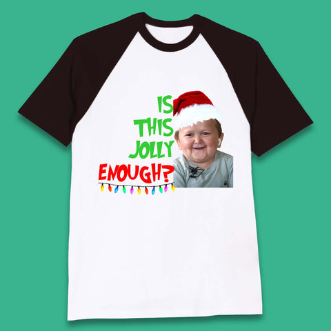 Jolly Enough Hasbulla Christmas Baseball T-Shirt