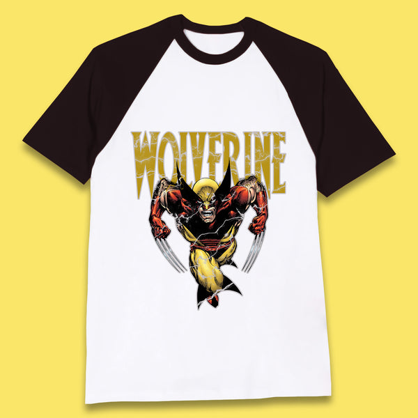 Wolverine Comic book character Marvel Comics Vintage Marvel Wolverine Baseball T Shirt