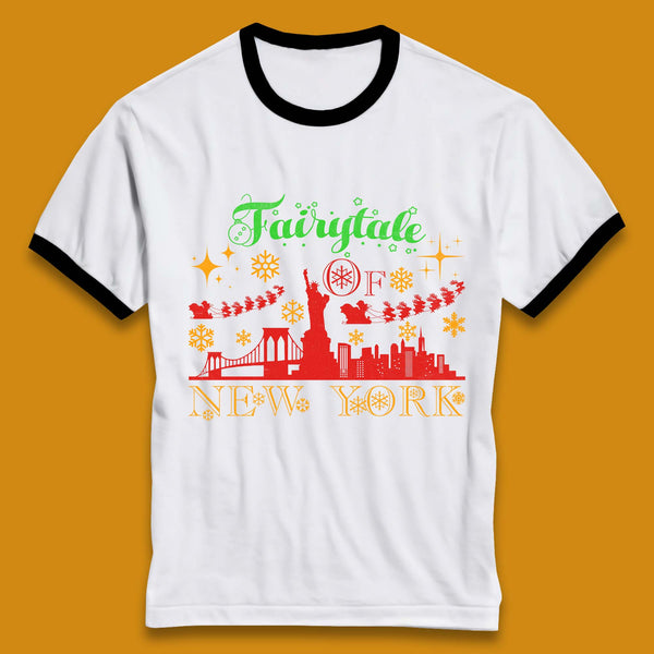 Fairytale Of New York Christmas Ringer T-Shirt