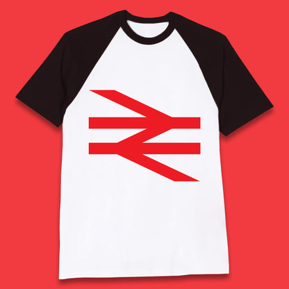 British Rail Union Jack Logo Trains Trainspotter Train Nationalisation Britain Uk Labour Politics Baseball T Shirt