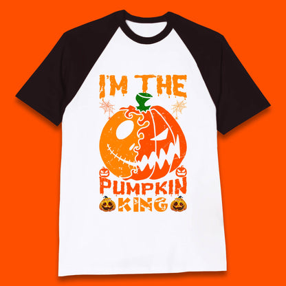 jack skellington pumpkin baseball t shirt