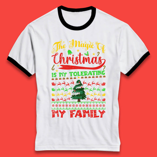 christmas quote ringer t shirt