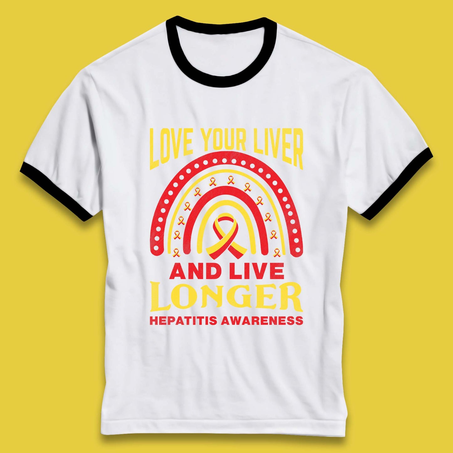 Hepatitis Awareness Ringer T-Shirt
