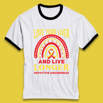 Hepatitis Awareness Ringer T-Shirt