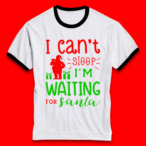 Christmas Waiting For Santa Ringer T-Shirt