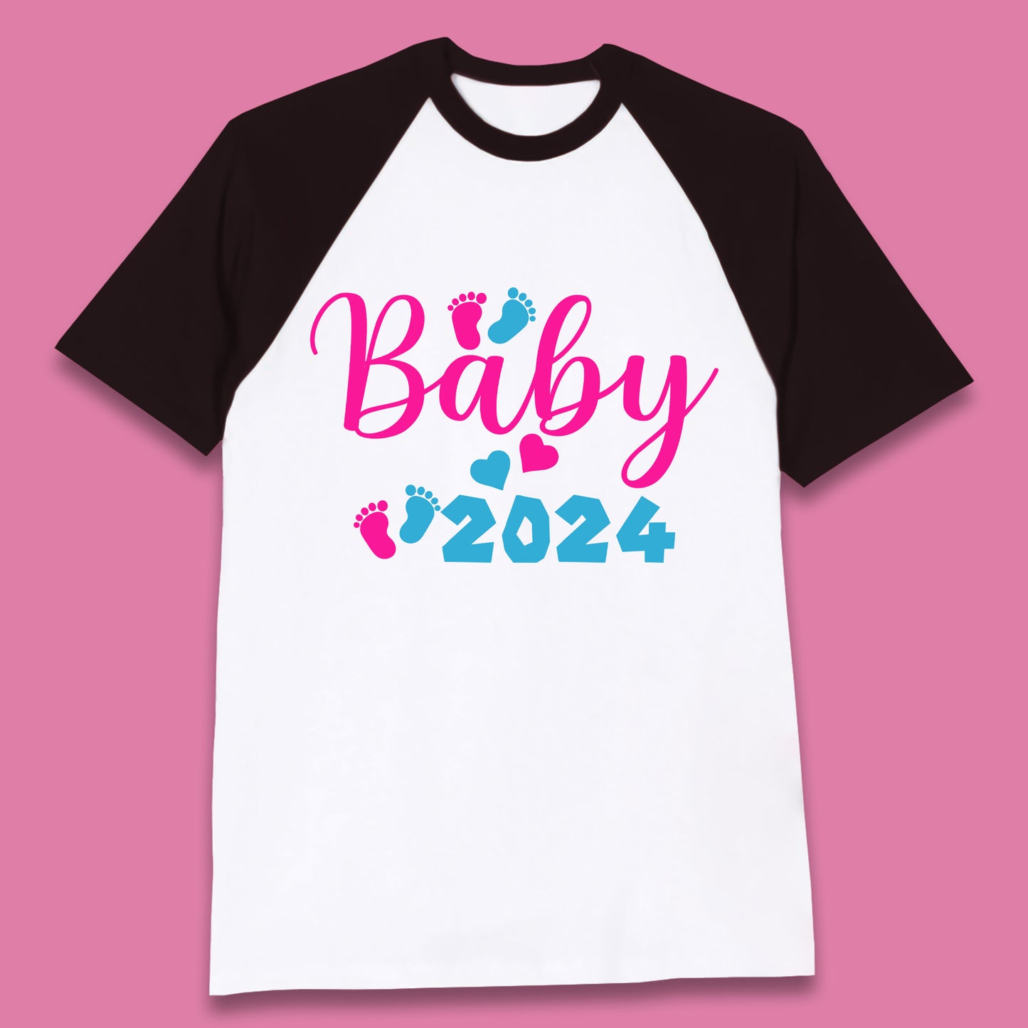 Baby 2024 Pregnancy Announcement Baseball T-Shirt