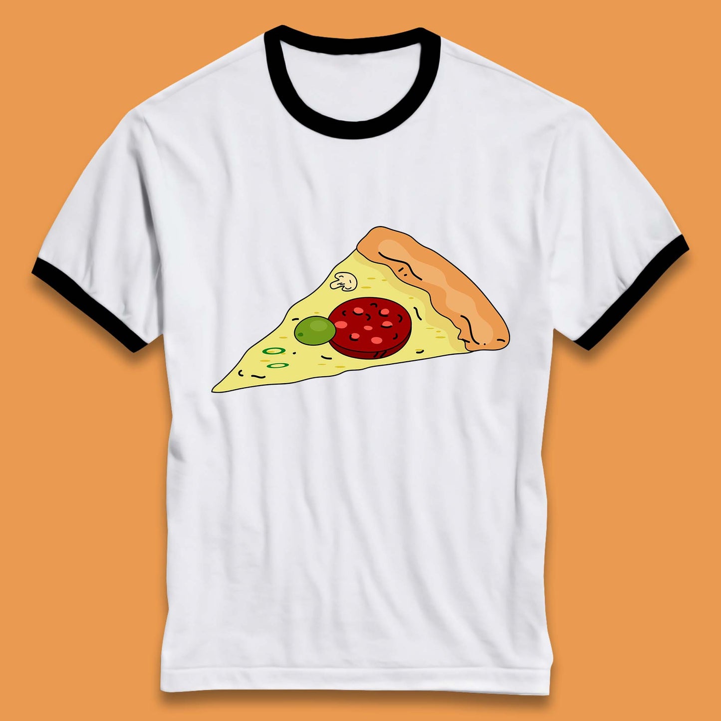 Italian Pizza Slice Pizzaologist Pizza Lover Pizza Holic Pizza Addict Ringer T Shirt
