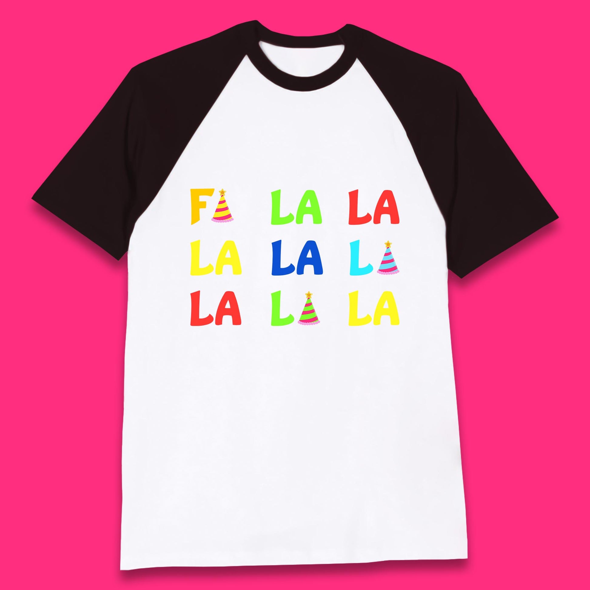 fa la la la christmas song baseball t shirt