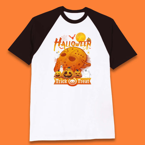 Happy Halloween Jason Voorhees Face Mask Halloween Friday The 13th Horror Movie Halloween Pumpkins Baseball T Shirt