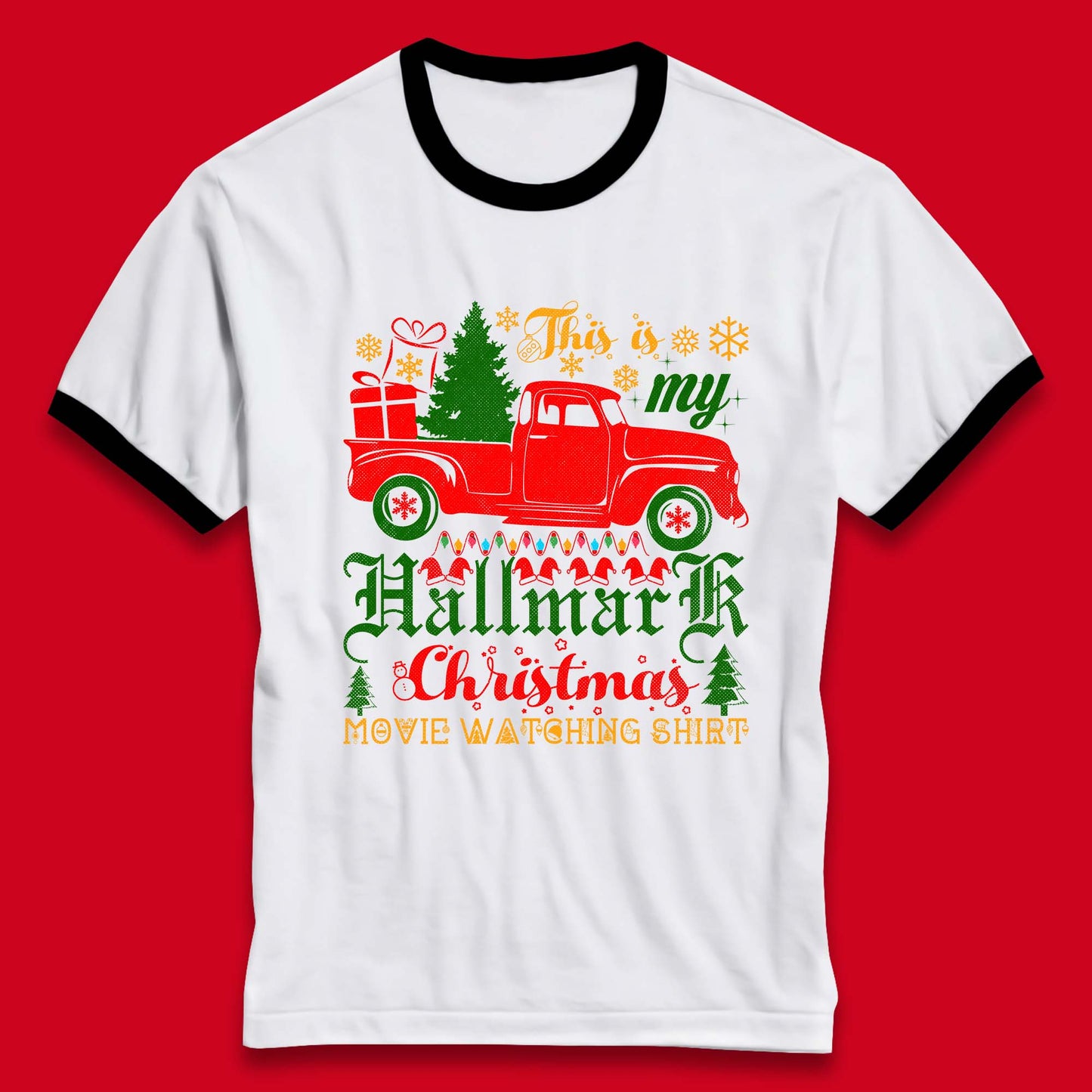hallmark christmas movie ringer t shirt