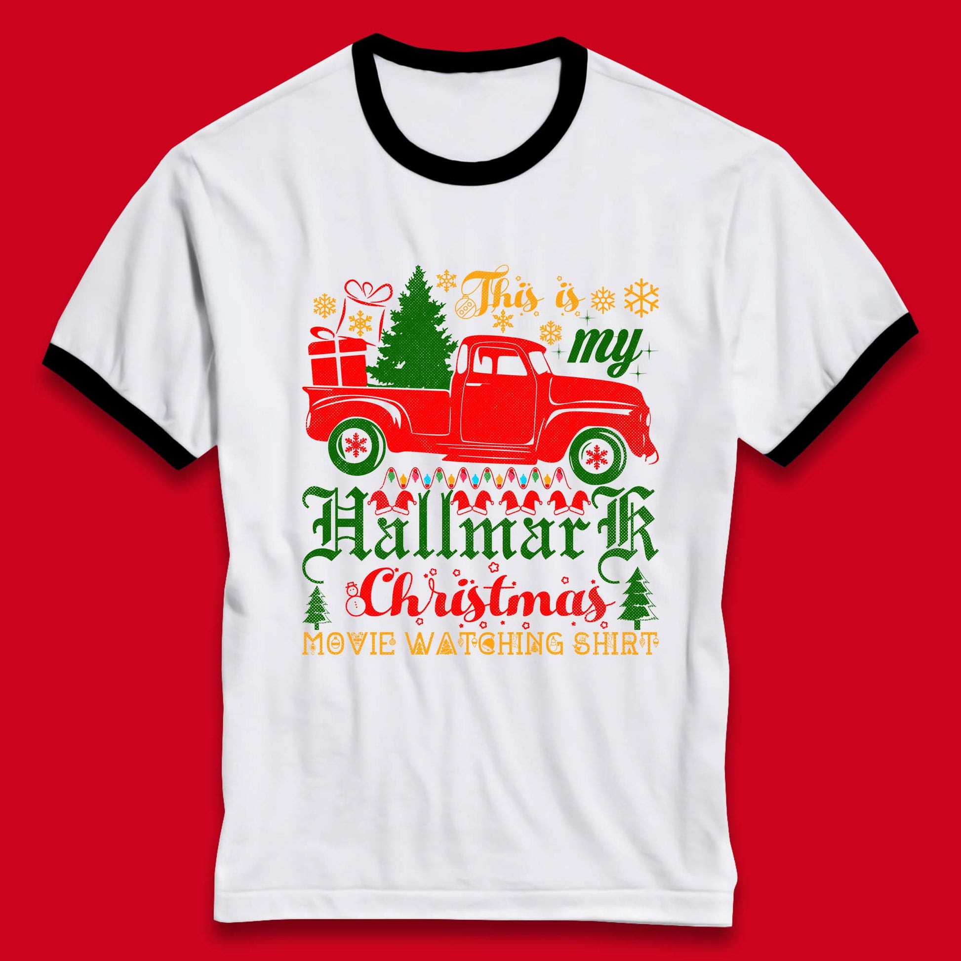 hallmark christmas movie ringer t shirt