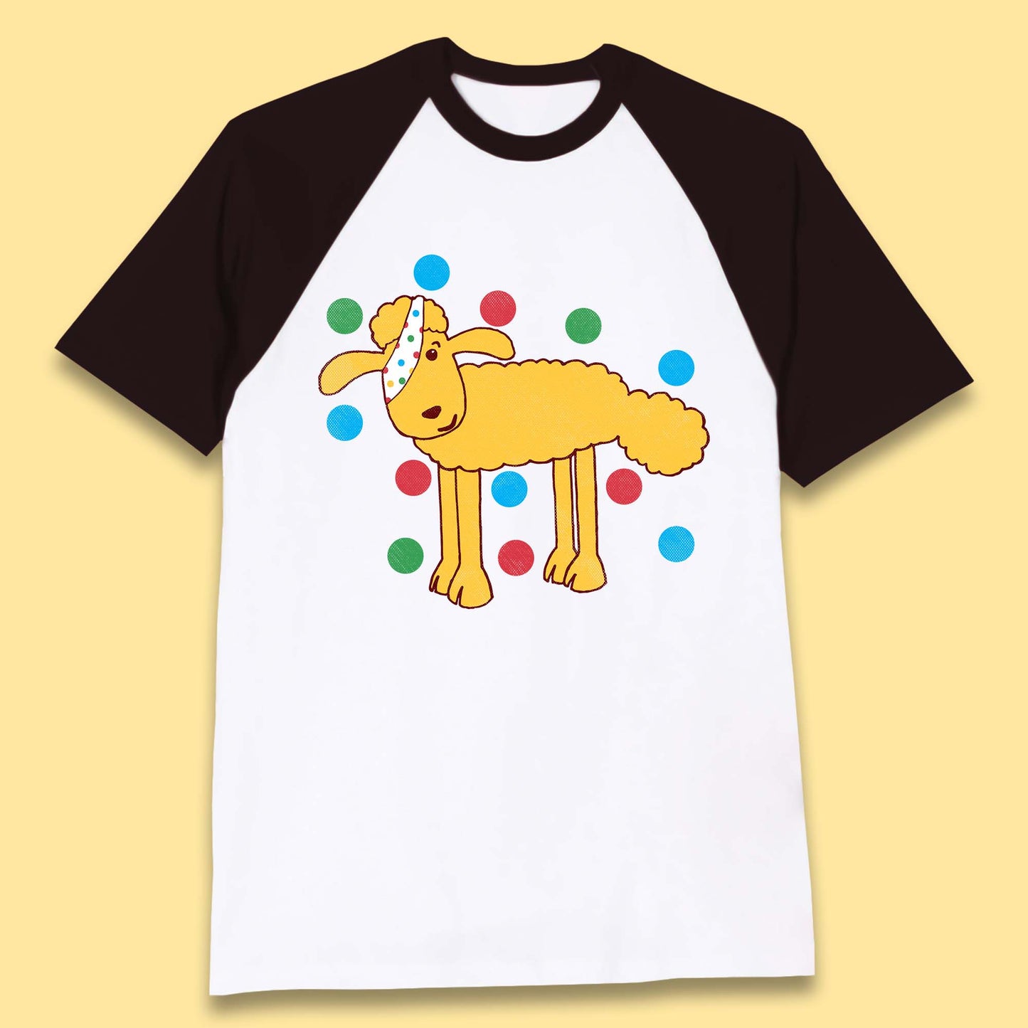 Spotty Pudsey Sheep Children In Need Dotty Spot Charity Raising Pudsey Sheep Baseball T Shirt