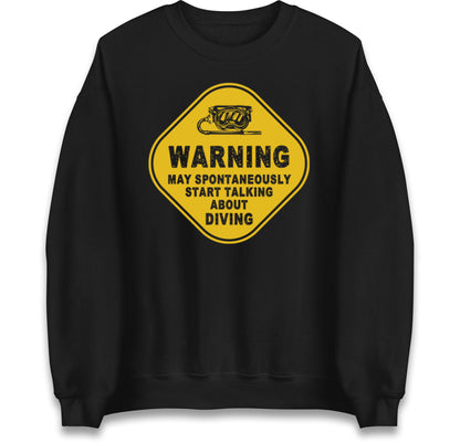 warning diving jumper
