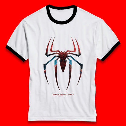 Spiderman Logo Amazing Spider Man Marvel Comics Character Superhero Marvel Avengers Spiderman Ringer T Shirt