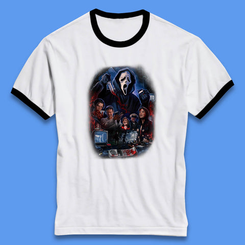 The Scream Movie Poster Ghostface Halloween Ghost Face Scream Horror Movie Character Ringer T Shirt