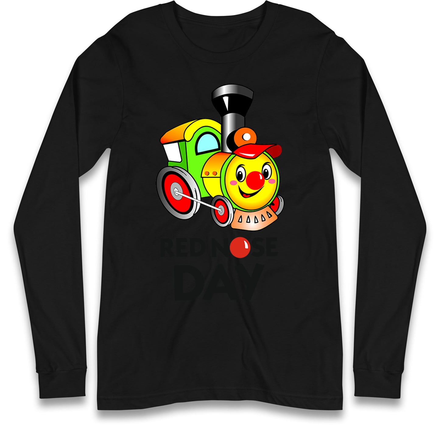 cartoon train long sleeve t shirt