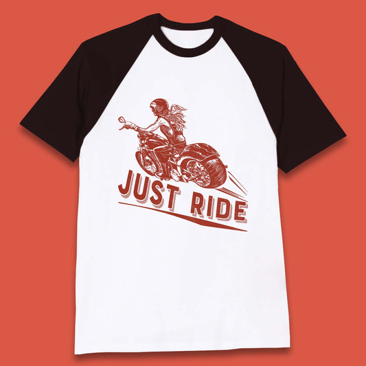 Just Ride Baseball T-Shirt