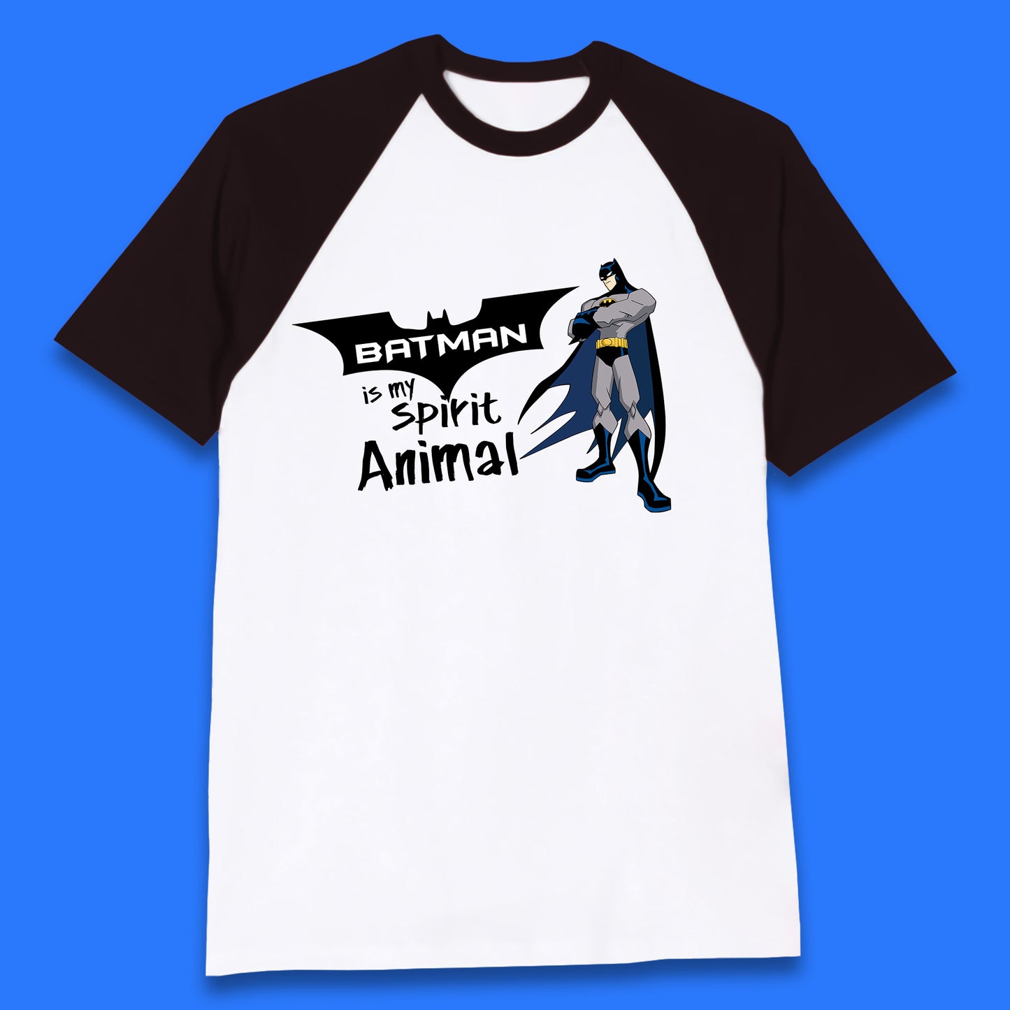 Batman Is My Spirit Animal DC Comics Batman Basic Logo Superhero Dc Movie Character Baseball T Shirt