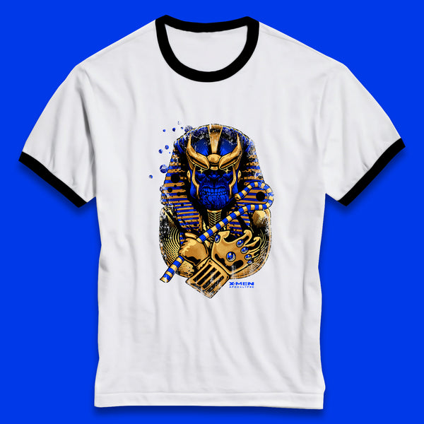 Egyptian Pharaoh King Thanos Tut Marvel Comic Book Fictional Character Ringer T Shirt
