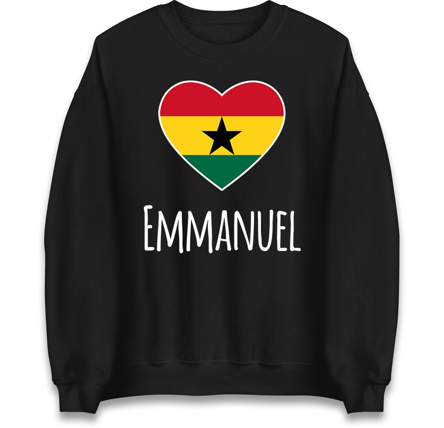 ghana heart flag jumper
