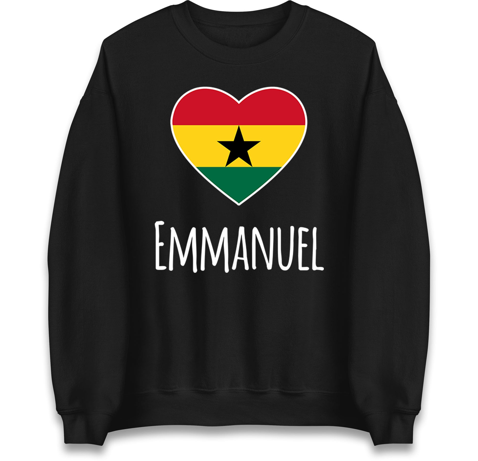 ghana heart flag jumper