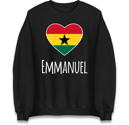 ghana heart flag jumper