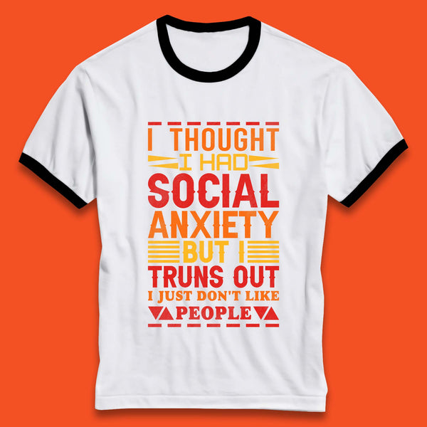 Social Anxiety Ringer T-Shirt