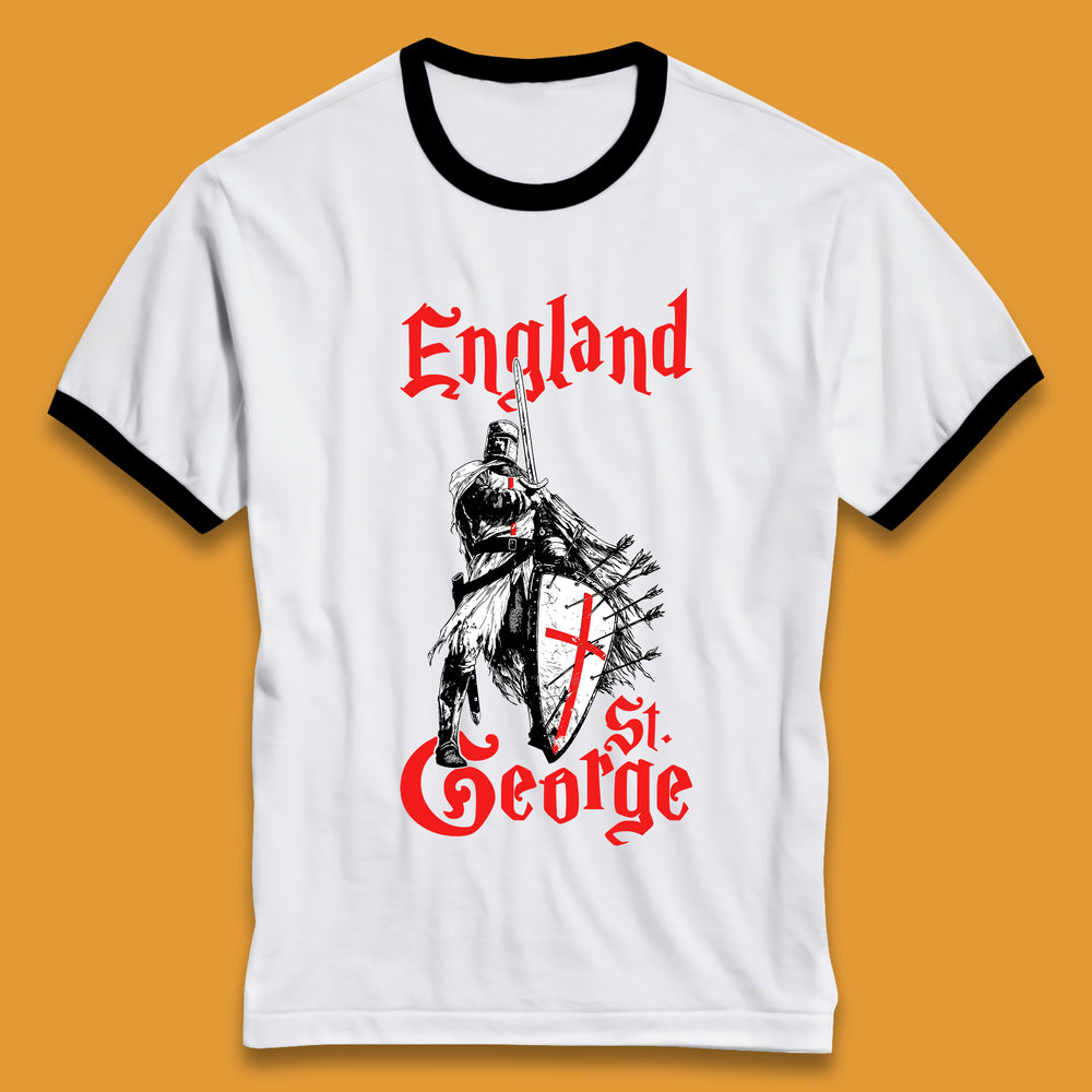 Knights Templar St George Day Ringer T-Shirt