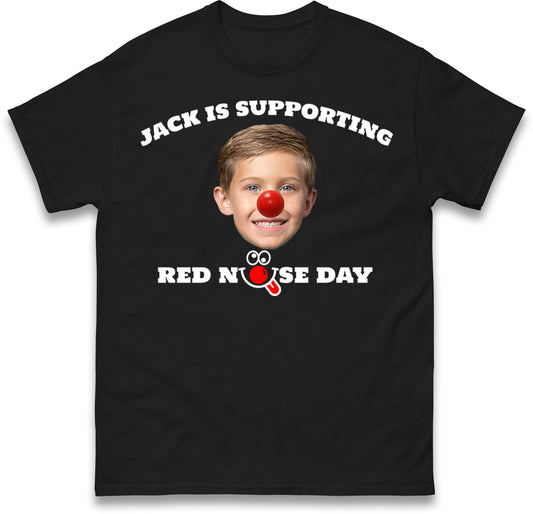 Supporting Red Nose Day kids T Shirt