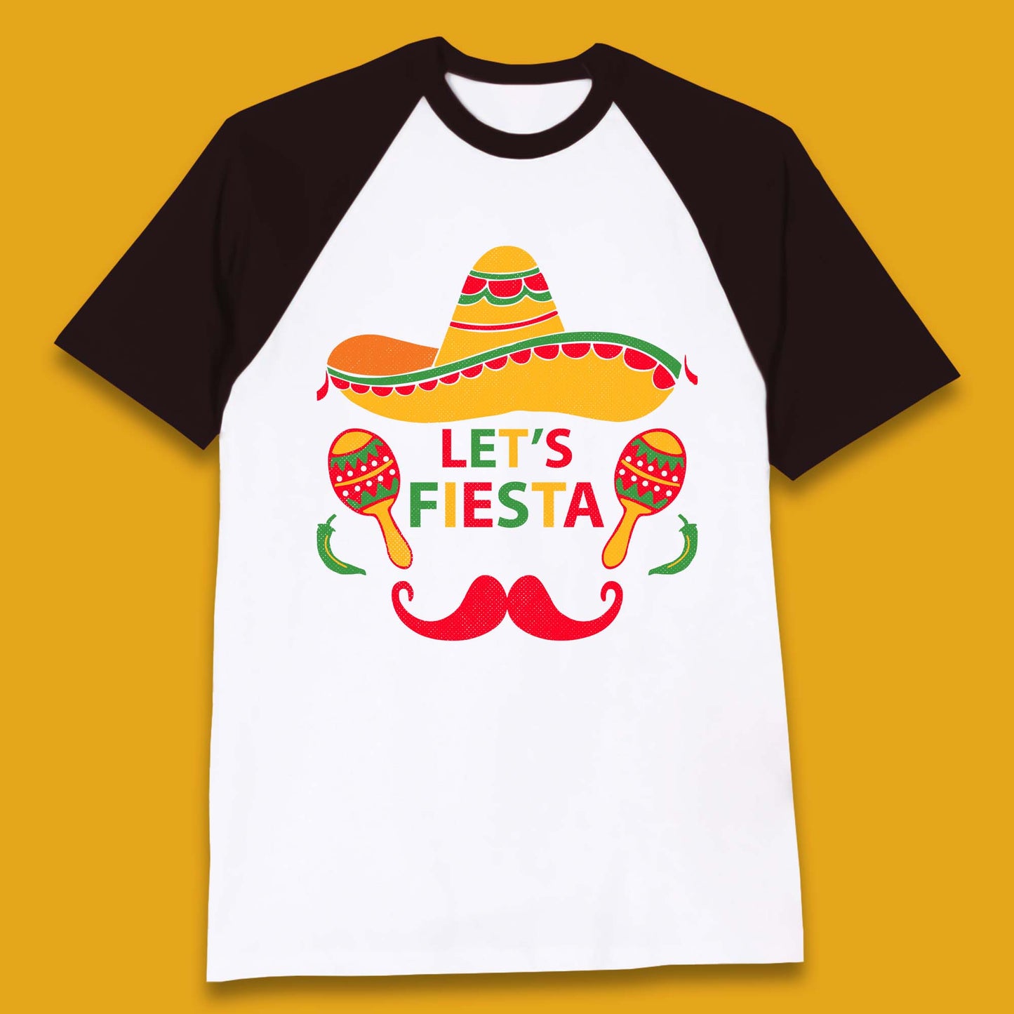 Let's Fiesta Cinco De Mayo Baseball T-Shirt