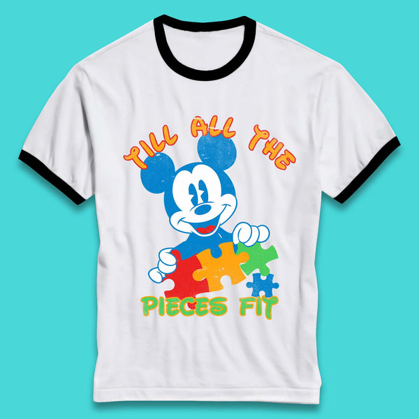 Autism Mickey Mouse Ringer T-Shirt