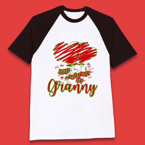 Happy Valentine's Day Granny Baseball T-Shirt