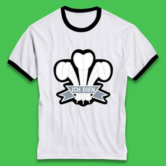Vintage Wales Rugby Retro Style Wales National Rugby Union Team Welsh Rugby Union Ringer T Shirt
