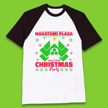 nakatomi plaza christmas baseball t shirt