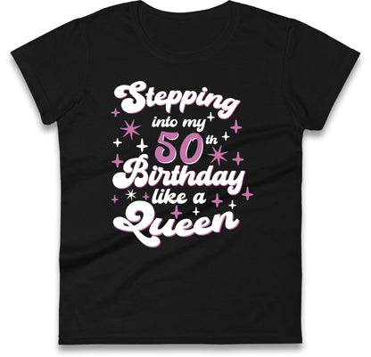 Queen 50th Birthday Womens T Shirt