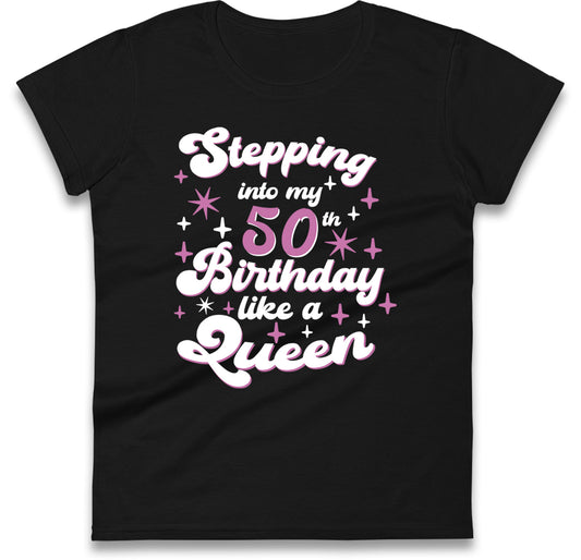 Queen 50th Birthday Womens T Shirt