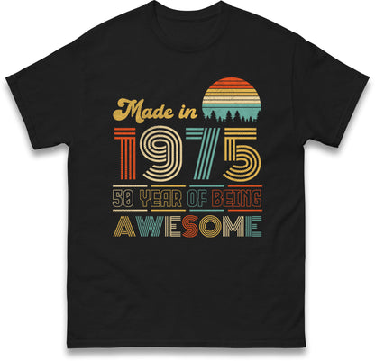 50th Birthday T Shirt Men