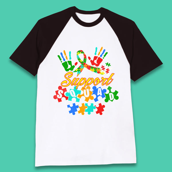 Autism Support Squad Baseball T-Shirt